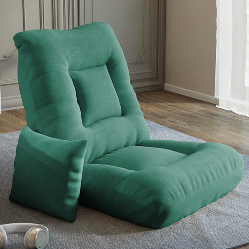18.50" L x 19.68" W x 24.40" H Linen Accent Chair Armless Fade-Resistant Lounge Chair Green Clearhalo 'Accent Chairs' 'accent_chairs' 'Chairs & Seating' 'Furniture' 'furniture_accent_chairs' 'Living Room Furniture' 4970674