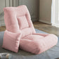 18.50" L x 19.68" W x 24.40" H Linen Accent Chair Armless Fade-Resistant Lounge Chair Pink Clearhalo 'Accent Chairs' 'accent_chairs' 'Chairs & Seating' 'Furniture' 'furniture_accent_chairs' 'Living Room Furniture' 4970675