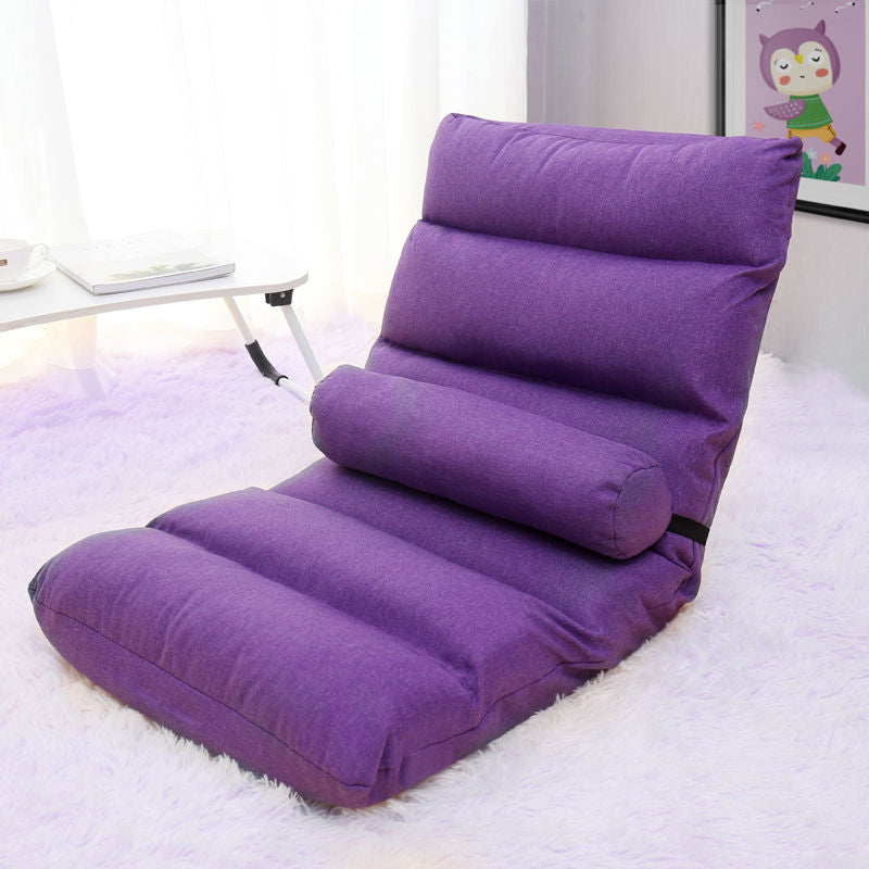 Fabric Slipper Chair 39.3" L x 21.6" W x 21.6" H Convertible Chair for Bedroom Violet Clearhalo 'Accent Chairs' 'accent_chairs' 'Chairs & Seating' 'furn' 'furn_accent_chairs' 'Furniture' 'furniture_accent_chairs' 'Living Room Furniture' 4970709