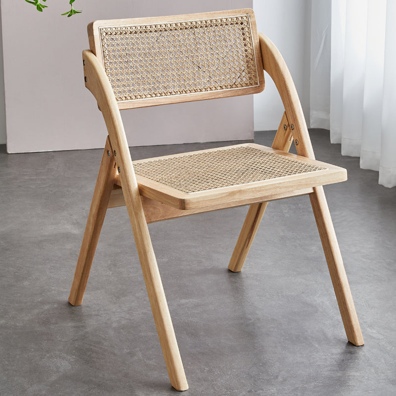 Slipper Accent Chair Wood Solid Wood Frame Armless for Living Room 21"L x 24"W x 29.5"H Natural Wood Clearhalo 'Accent Chairs' 'accent_chairs' 'Chairs & Seating' 'furn' 'furn_accent_chairs' 'Furniture' 'furniture_accent_chairs' 'Living Room Furniture' 4970714