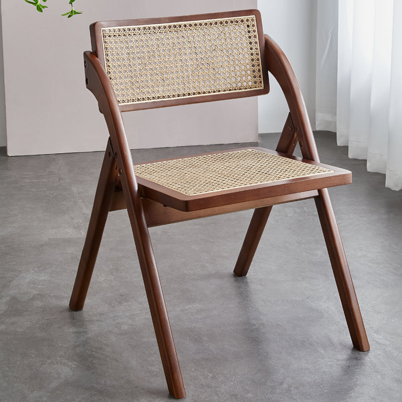 Slipper Accent Chair Wood Solid Wood Frame Armless for Living Room 21"L x 24"W x 29.5"H Walnut Clearhalo 'Accent Chairs' 'accent_chairs' 'Chairs & Seating' 'furn' 'furn_accent_chairs' 'Furniture' 'furniture_accent_chairs' 'Living Room Furniture' 4970726