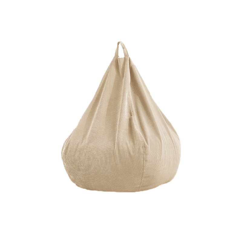 Corduroy Parsons Chair Convertible Stacking Chair for Living Room Off-White Clearhalo 'Accent Chairs' 'accent_chairs' 'Chairs & Seating' 'furn' 'furn_accent_chairs' 'Furniture' 'furniture_accent_chairs' 'Living Room Furniture' 4970745