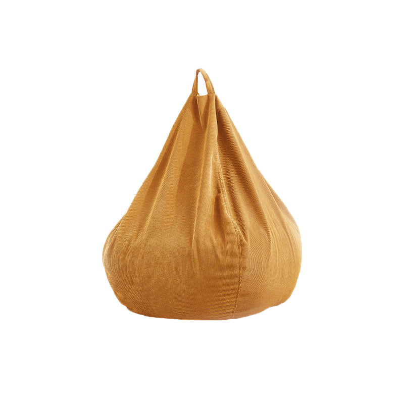 Corduroy Parsons Chair Convertible Stacking Chair for Living Room Yellow Clearhalo 'Accent Chairs' 'accent_chairs' 'Chairs & Seating' 'furn' 'furn_accent_chairs' 'Furniture' 'furniture_accent_chairs' 'Living Room Furniture' 4970746