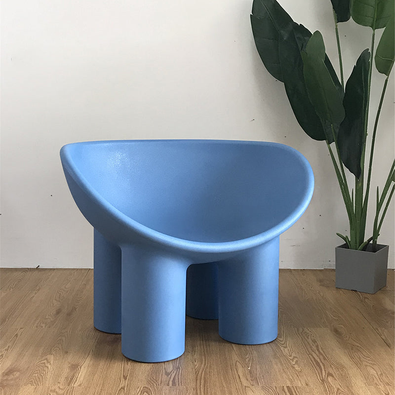 Four Leg Papasan Chair Armless Accent Chair with Fixed Back for Licing Room Blue Clearhalo 'Accent Chairs' 'accent_chairs' 'Chairs & Seating' 'furn' 'furn_accent_chairs' 'Furniture' 'furniture_accent_chairs' 'Living Room Furniture' 4970769