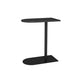 Modern Pedestal End Side Table Mental Sofa Side End Table for Living Room 27.5"H x 20"L x 12"W Black Black Clearhalo 'Coffee & Accent Tables' 'End & Side Tables' 'end_side_table' 'Furniture' 'furniture_end_side_table' 'Living Room Furniture' 4970820