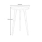 Solid Wood Nordic 3 Legs Side Table Natural/White Round End Table Clearhalo 'Coffee & Accent Tables' 'End & Side Tables' 'end_side_table' 'end_side_tables' 'furn' 'furn_end_side_tables' 'Furniture' 'furniture_end_side_table' 'Living Room Furniture' 4970927