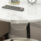 Round Modern Side End Table Frame Double Tier Sofa Side End Table with Shelf Clearhalo 'Coffee & Accent Tables' 'End & Side Tables' 'end_side_table' 'end_side_tables' 'furn' 'furn_end_side_tables' 'Furniture' 'furniture_end_side_table' 'Living Room Furniture' 4971017