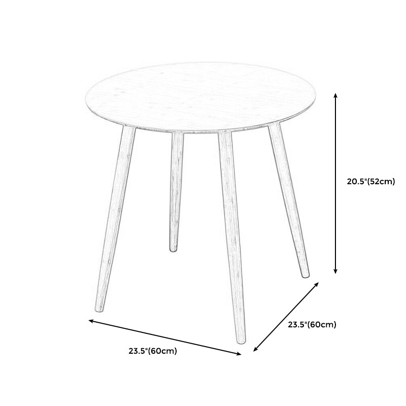 Brown/Natural Wood Living Room Side Table Round 4 Legs End Table Clearhalo 'Coffee & Accent Tables' 'End & Side Tables' 'end_side_table' 'end_side_tables' 'furn' 'furn_end_side_tables' 'Furniture' 'furniture_end_side_table' 'Living Room Furniture' 4971032