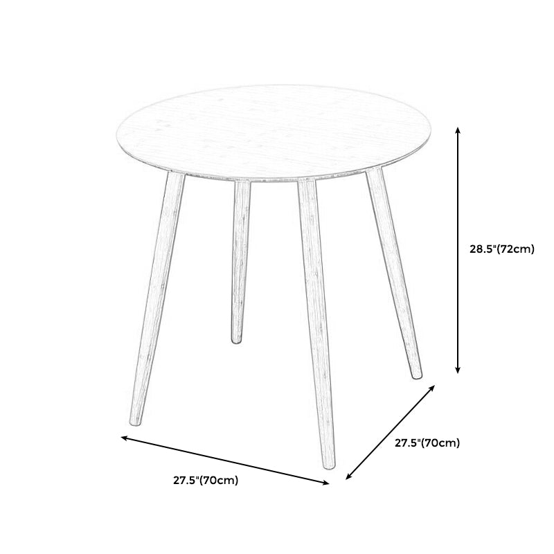 Brown/Natural Wood Living Room Side Table Round 4 Legs End Table Clearhalo 'Coffee & Accent Tables' 'End & Side Tables' 'end_side_table' 'end_side_tables' 'furn' 'furn_end_side_tables' 'Furniture' 'furniture_end_side_table' 'Living Room Furniture' 4971036