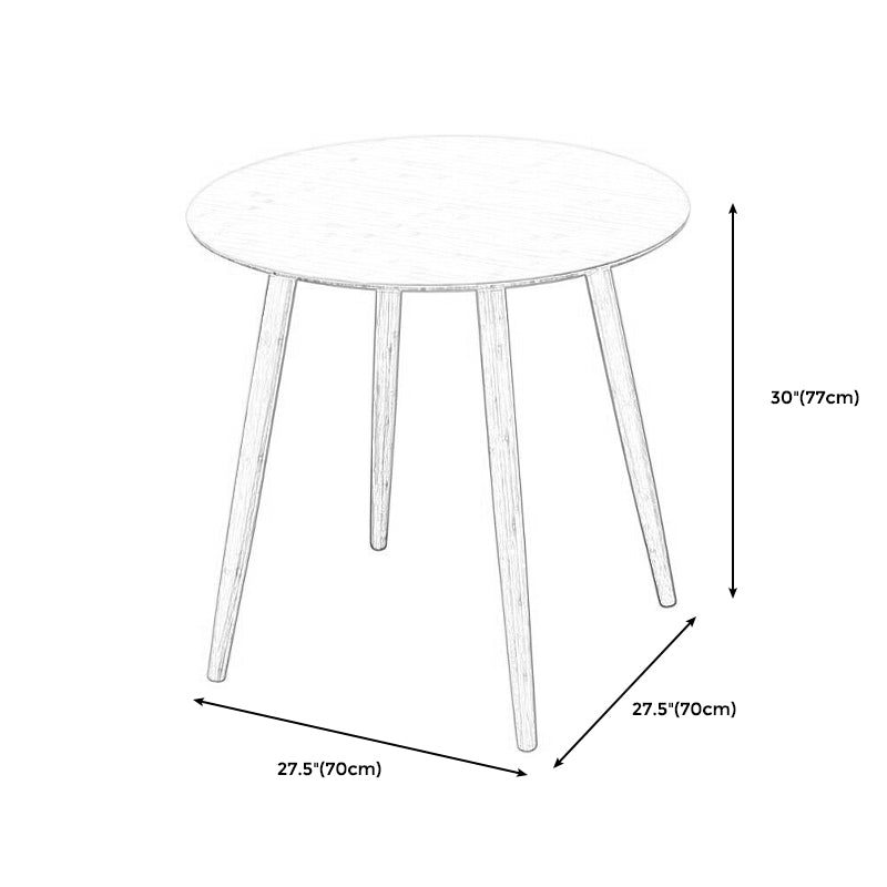 Brown/Natural Wood Living Room Side Table Round 4 Legs End Table Clearhalo 'Coffee & Accent Tables' 'End & Side Tables' 'end_side_table' 'end_side_tables' 'furn' 'furn_end_side_tables' 'Furniture' 'furniture_end_side_table' 'Living Room Furniture' 4971037