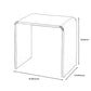 Acrylic Living Room Side Table Modern Rectangular Sled End Table Clearhalo 'Coffee & Accent Tables' 'End & Side Tables' 'end_side_table' 'end_side_tables' 'furn' 'furn_end_side_tables' 'Furniture' 'furniture_end_side_table' 'Living Room Furniture' 4971050