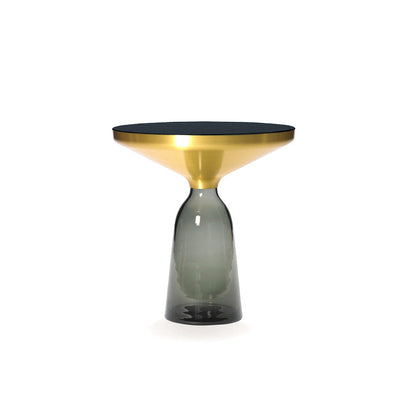 Contemporary Grey/Blue/Yellow/green/Purple Tempered Glass Round End Table 20"L x 20"W x 21"H Gray Clearhalo 'Coffee & Accent Tables' 'End & Side Tables' 'end_side_table' 'end_side_tables' 'furn' 'furn_end_side_tables' 'Furniture' 'furniture_end_side_table' 'Living Room Furniture' 4971057