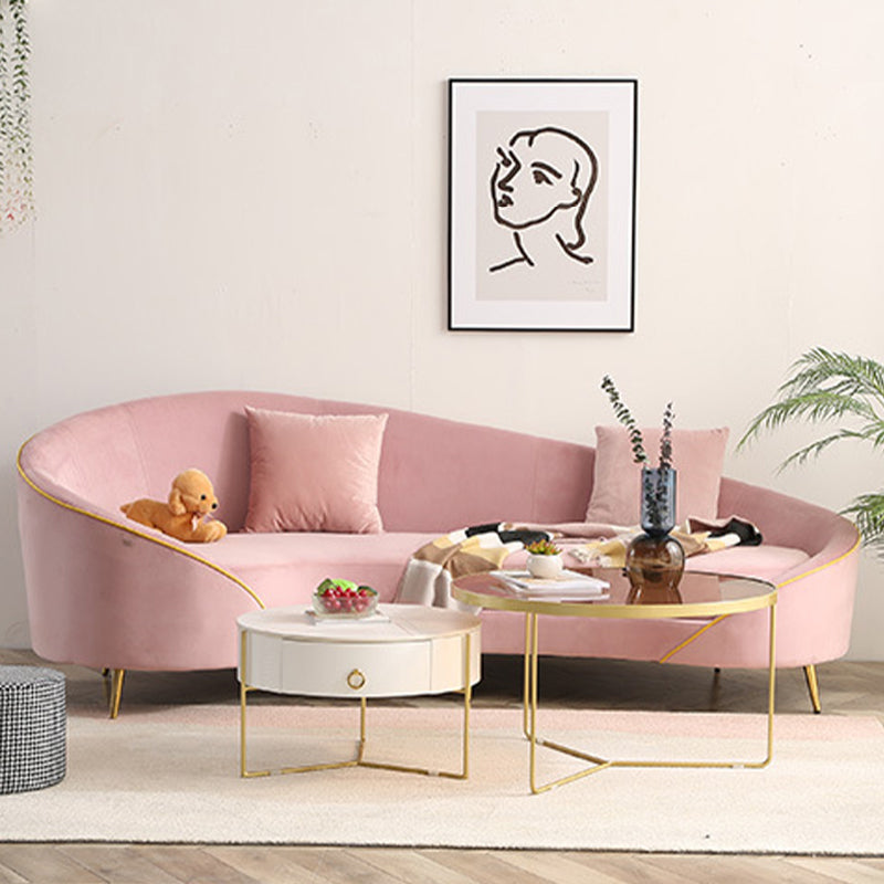 Glass and Slate Cross Legs Coffee Table Modern Round Table for Living Room 18"H x 24"L x 24"W + 16"H x 18"L x 18"W Clearhalo 'Coffee & Accent Tables' 'Coffee Tables' 'coffee_tables' 'Furniture' 'furniture_coffee_tables' 'Living Room Furniture' 4971234