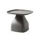 1 Single Modern Plastic Round Coffee Table Pedestal Cocktail Table 20"L x 20"W x 16"H Dark Gray Clearhalo 'Coffee & Accent Tables' 'Coffee Tables' 'coffee_tables' 'furn' 'furn_coffee_tables' 'Furniture' 'furniture_coffee_tables' 'Living Room Furniture' 4971258