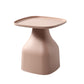 1 Single Modern Plastic Round Coffee Table Pedestal Cocktail Table 19.7"L x 19.7"W x 19.7"H Pink Clearhalo 'Coffee & Accent Tables' 'Coffee Tables' 'coffee_tables' 'furn' 'furn_coffee_tables' 'Furniture' 'furniture_coffee_tables' 'Living Room Furniture' 4971267