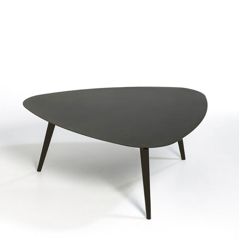 Modern Triangle Slate 3 Legs Coffee Table in Black and White Clearhalo 'Coffee & Accent Tables' 'Coffee Tables' 'coffee_tables' 'Furniture' 'furniture_coffee_tables' 'Living Room Furniture' 4971302