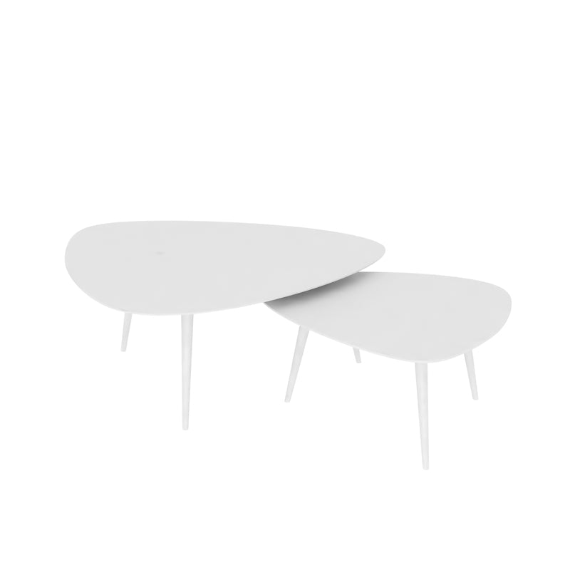 Modern Triangle Slate 3 Legs Coffee Table in Black and White Clearhalo 'Coffee & Accent Tables' 'Coffee Tables' 'coffee_tables' 'Furniture' 'furniture_coffee_tables' 'Living Room Furniture' 4971306