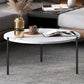 Round Coffee Table Contemporary 3 Legs Cocktail Table for Home Clearhalo 'Coffee & Accent Tables' 'Coffee Tables' 'coffee_tables' 'furn' 'furn_coffee_tables' 'Furniture' 'furniture_coffee_tables' 'Living Room Furniture' 4971346