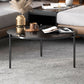 Round Coffee Table Contemporary 3 Legs Cocktail Table for Home Clearhalo 'Coffee & Accent Tables' 'Coffee Tables' 'coffee_tables' 'furn' 'furn_coffee_tables' 'Furniture' 'furniture_coffee_tables' 'Living Room Furniture' 4971348