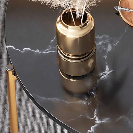 Round Coffee Table Contemporary 3 Legs Cocktail Table for Home Clearhalo 'Coffee & Accent Tables' 'Coffee Tables' 'coffee_tables' 'furn' 'furn_coffee_tables' 'Furniture' 'furniture_coffee_tables' 'Living Room Furniture' 4971350