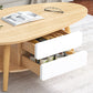 Modern Coffee Table Wooden 3 Legs Cocktail Table with Drawer Clearhalo 'Coffee & Accent Tables' 'Coffee Tables' 'coffee_tables' 'furn' 'furn_coffee_tables' 'Furniture' 'furniture_coffee_tables' 'Living Room Furniture' 4971376