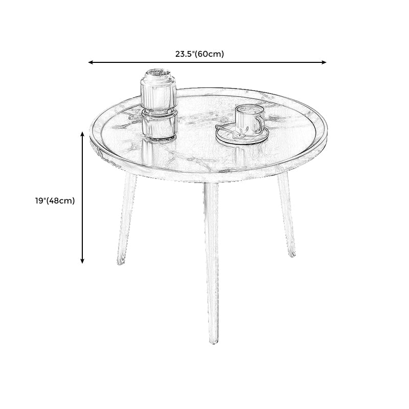 Modern Tray Top Coffee Table Wooden 3 Legs Cocktail Table for Home Clearhalo 'Coffee & Accent Tables' 'Coffee Tables' 'coffee_tables' 'furn' 'furn_coffee_tables' 'Furniture' 'furniture_coffee_tables' 'Living Room Furniture' 4971404