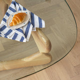 Abstract 1 Single Coffee Table Modern Cocktail Table with Wood Pedestal Clearhalo 'Coffee & Accent Tables' 'Coffee Tables' 'coffee_tables' 'Furniture' 'furniture_coffee_tables' 'Living Room Furniture' 4971425