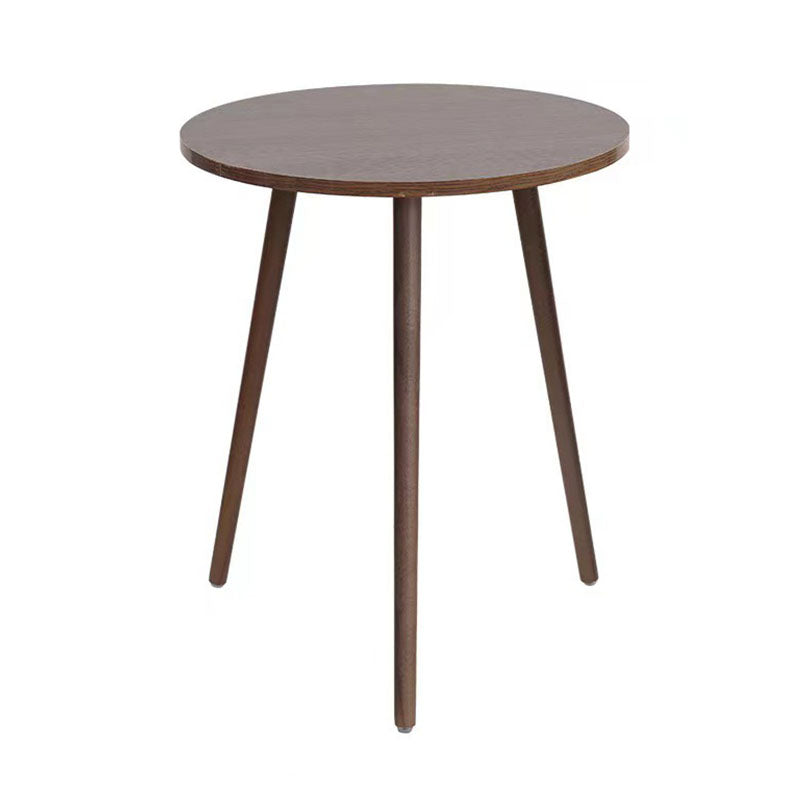 Modern 3 Legs Cocktail Table Round Wood Coffee Table - Brown Clearhalo 'Coffee & Accent Tables' 'Coffee Tables' 'coffee_tables' 'furn' 'furn_coffee_tables' 'Furniture' 'furniture_coffee_tables' 'Living Room Furniture' 4971471