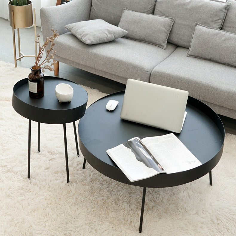 Geometric Metal Coffee Table Modern 4 Legs 15.7''/23.6''/31.5'' Cocktail Table Clearhalo 'Coffee & Accent Tables' 'Coffee Tables' 'coffee_tables' 'furn' 'furn_coffee_tables' 'Furniture' 'furniture_coffee_tables' 'Living Room Furniture' 4971490