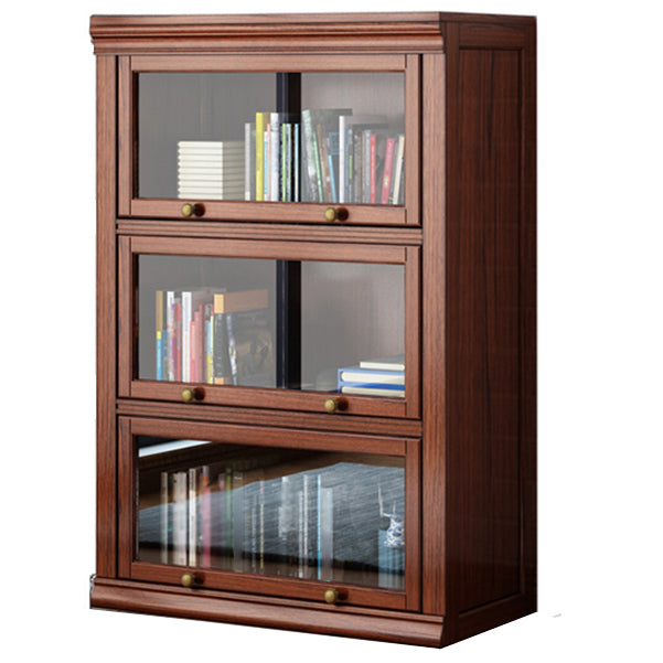 Wooden Closed Back Standard Bookcase Contemporary Style Bookshelf for Home Office 32.1"L x 13"W x 47.2"H Clearhalo 'Bookcases' 'furn' 'furn_bookcases' 'Furniture' 'furniture_bookcases' 'Office Furniture' 4971583