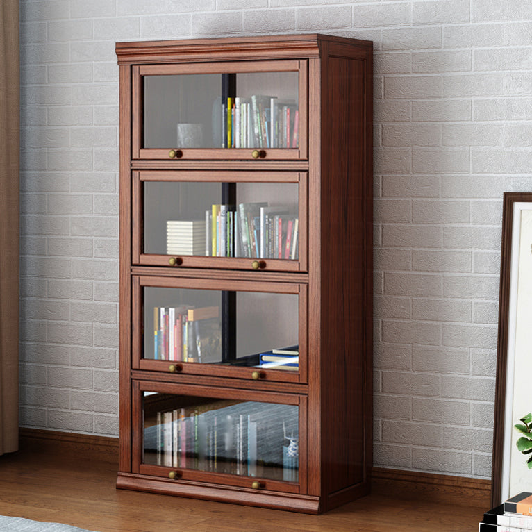 Wooden Closed Back Standard Bookcase Contemporary Style Bookshelf for Home Office Clearhalo 'Bookcases' 'furn' 'furn_bookcases' 'Furniture' 'furniture_bookcases' 'Office Furniture' 4971585