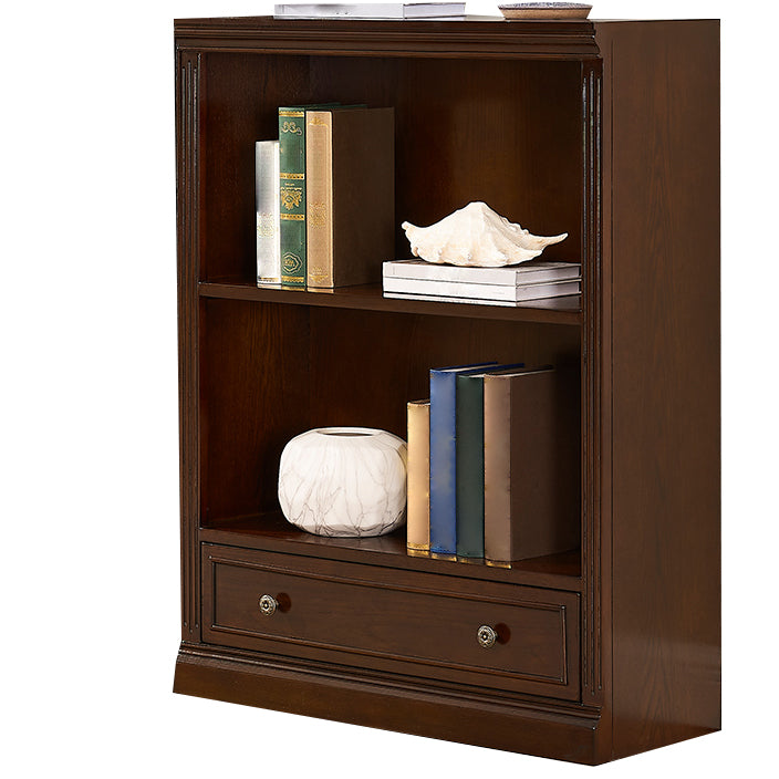 Wooden Closed Back Standard Bookcase Contemporary Style Bookshelf for Home Office 31.5"L x 12.8"W x 43.3"H Clearhalo 'Bookcases' 'furn' 'furn_bookcases' 'Furniture' 'furniture_bookcases' 'Office Furniture' 4971586