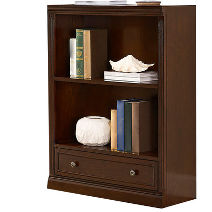 Wooden Closed Back Standard Bookcase Contemporary Style Bookshelf for Home Office 31.5"L x 12.8"W x 43.3"H Clearhalo 'Bookcases' 'furn' 'furn_bookcases' 'Furniture' 'furniture_bookcases' 'Office Furniture' 4971586