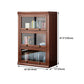 Wooden Closed Back Standard Bookcase Contemporary Style Bookshelf for Home Office Clearhalo 'Bookcases' 'furn' 'furn_bookcases' 'Furniture' 'furniture_bookcases' 'Office Furniture' 4971596