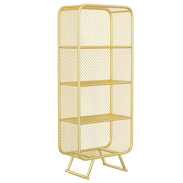 Modern Closed Bookshelf Metal Standard Bookcase With Rectangular Shelves 23.6"L x 11.8"W x 59.1"H Clearhalo 'Bookcases' 'furn' 'furn_bookcases' 'Furniture' 'furniture_bookcases' 'Office Furniture' 4971602