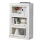Wooden Closed Back Standard Bookcase Contemporary Cabinet Included Bookshelf 23.6"L x 12.8"W x 47.6"H Clearhalo 'Bookcases' 'furn' 'furn_bookcases' 'Furniture' 'furniture_bookcases' 'Office Furniture' 4971619