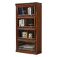 Wooden Closed Back Standard Bookcase Contemporary Cabinet Included Bookshelf 23.6"L x 12.8"W x 62.2"H Clearhalo 'Bookcases' 'furn' 'furn_bookcases' 'Furniture' 'furniture_bookcases' 'Office Furniture' 4971623