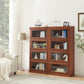 Wooden Closed Back Standard Bookcase Contemporary Cabinet Included Bookshelf Clearhalo 'Bookcases' 'furn' 'furn_bookcases' 'Furniture' 'furniture_bookcases' 'Office Furniture' 4971629
