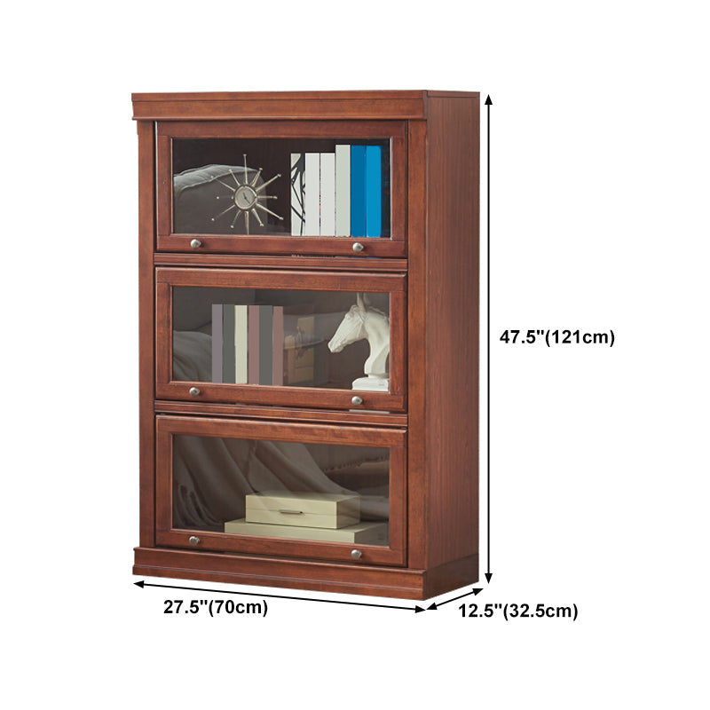 Wooden Closed Back Standard Bookcase Contemporary Cabinet Included Bookshelf Clearhalo 'Bookcases' 'furn' 'furn_bookcases' 'Furniture' 'furniture_bookcases' 'Office Furniture' 4971633