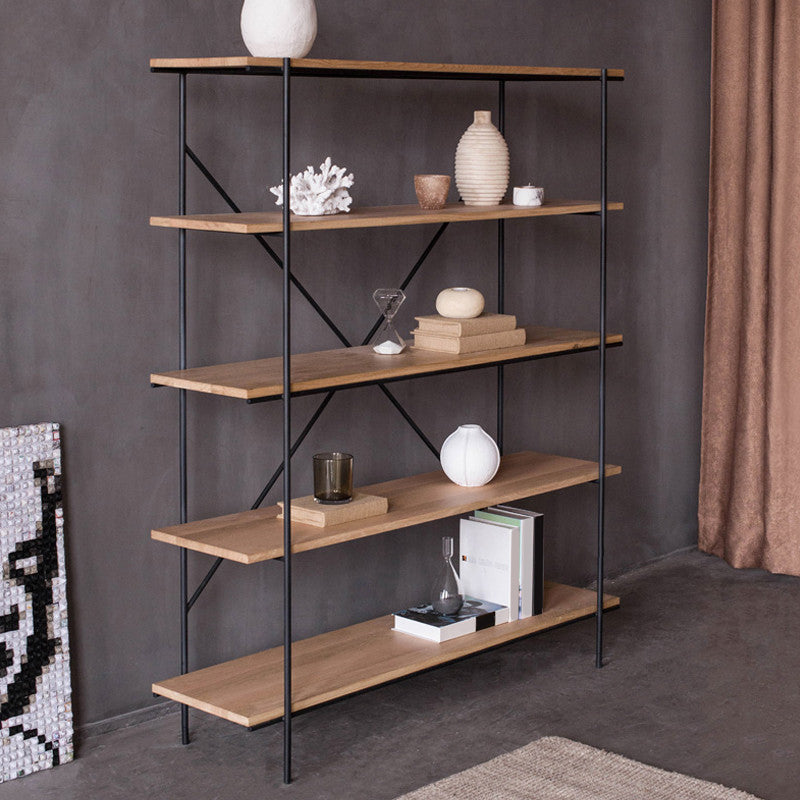 Modern Bookshelf Solid Wood Bookcase With Rectangular Shelves Clearhalo 'Bookcases' 'furn' 'furn_bookcases' 'Furniture' 'furniture_bookcases' 'Office Furniture' 4971635