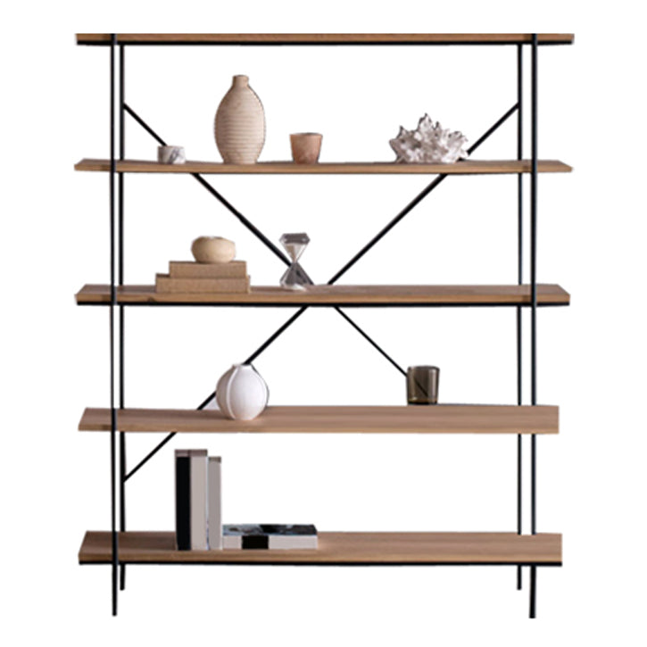 Modern Bookshelf Solid Wood Bookcase With Rectangular Shelves Clearhalo 'Bookcases' 'furn' 'furn_bookcases' 'Furniture' 'furniture_bookcases' 'Office Furniture' 4971639