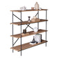 Modern Bookshelf Solid Wood Bookcase With Rectangular Shelves 31.5"L x 11.8"W x 51.2"H Clearhalo 'Bookcases' 'furn' 'furn_bookcases' 'Furniture' 'furniture_bookcases' 'Office Furniture' 4971644