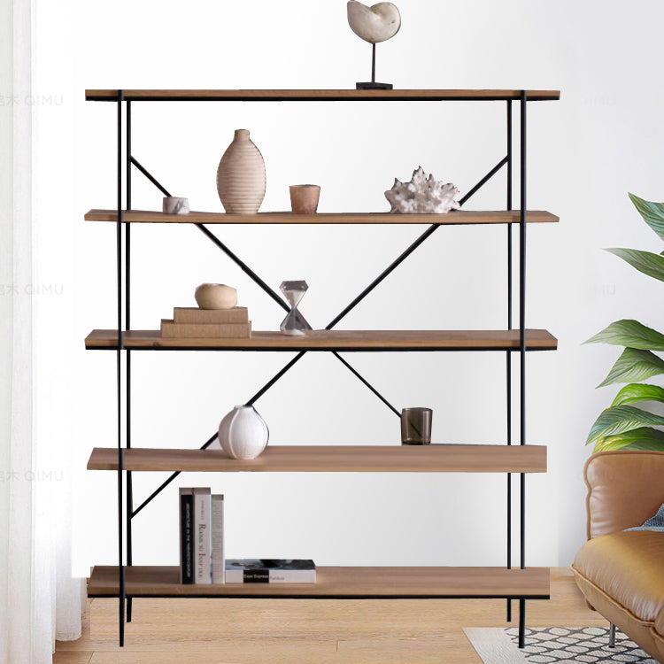 Modern Bookshelf Solid Wood Bookcase With Rectangular Shelves Clearhalo 'Bookcases' 'furn' 'furn_bookcases' 'Furniture' 'furniture_bookcases' 'Office Furniture' 4971648