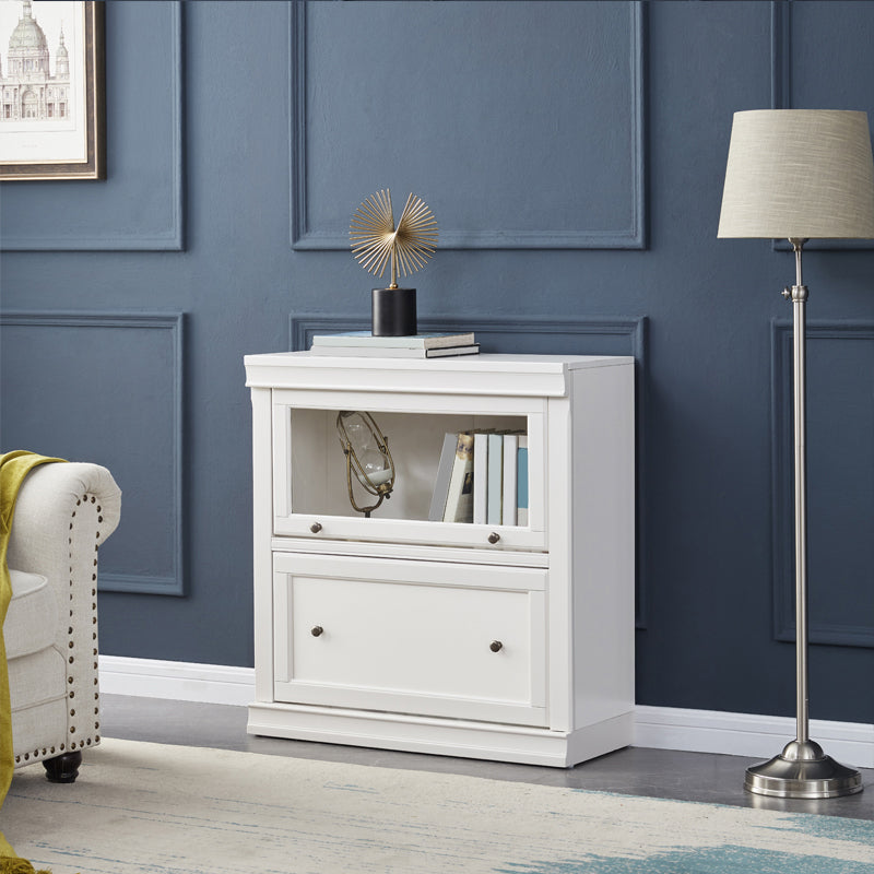 Contemporary Standard Bookcase Wooden Closed Back Bookshelf With Cabinet Clearhalo 'Bookcases' 'furn' 'furn_bookcases' 'Furniture' 'furniture_bookcases' 'Office Furniture' 4971654