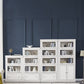 Contemporary Standard Bookcase Wooden Closed Back Bookshelf With Cabinet Clearhalo 'Bookcases' 'furn' 'furn_bookcases' 'Furniture' 'furniture_bookcases' 'Office Furniture' 4971655