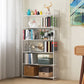 9.84"W Bookshelf Contemporary Style Open Back Bookcase for Home Office 31.5"L x 9.8"W x 70.1"H White Clearhalo 'Bookcases' 'furn' 'furn_bookcases' 'Furniture' 'furniture_bookcases' 'Office Furniture' 4971686