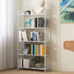 9.84"W Bookshelf Contemporary Style Open Back Bookcase for Home Office 23.6"L x 9.8"W x 57.5"H White Clearhalo 'Bookcases' 'furn' 'furn_bookcases' 'Furniture' 'furniture_bookcases' 'Office Furniture' 4971694