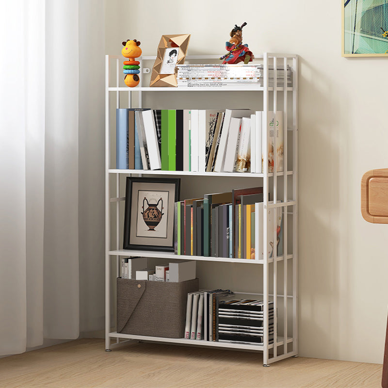 9.84"W Bookshelf Contemporary Style Open Back Bookcase for Home Office 23.6"L x 9.8"W x 45.3"H White Clearhalo 'Bookcases' 'furn' 'furn_bookcases' 'Furniture' 'furniture_bookcases' 'Office Furniture' 4971699