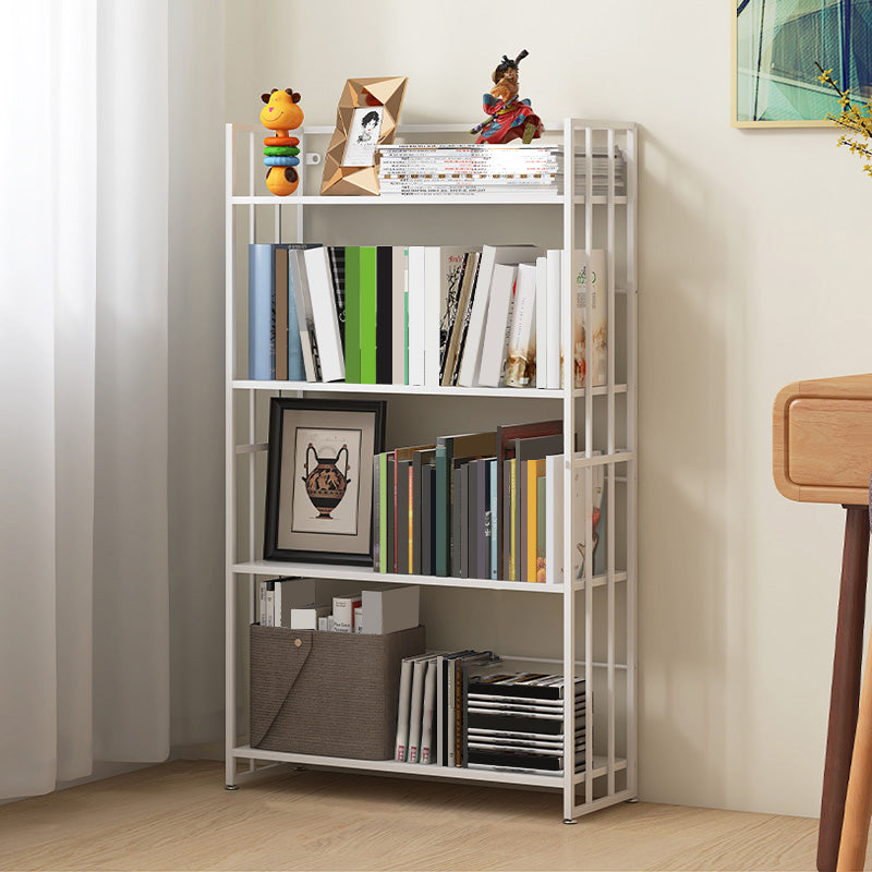 9.84"W Bookshelf Contemporary Style Open Back Bookcase for Home Office 19.7"L x 9.8"W x 45.3"H White Clearhalo 'Bookcases' 'furn' 'furn_bookcases' 'Furniture' 'furniture_bookcases' 'Office Furniture' 4971704