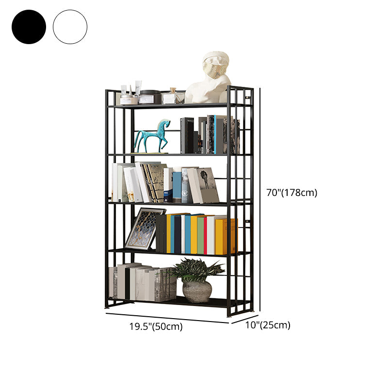 9.84"W Bookshelf Contemporary Style Open Back Bookcase for Home Office Clearhalo 'Bookcases' 'furn' 'furn_bookcases' 'Furniture' 'furniture_bookcases' 'Office Furniture' 4971714